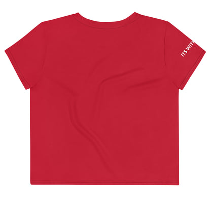 Dream Discipline Red Cropped T-Shirt