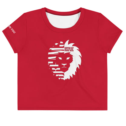 Dream Discipline Red Cropped T-Shirt