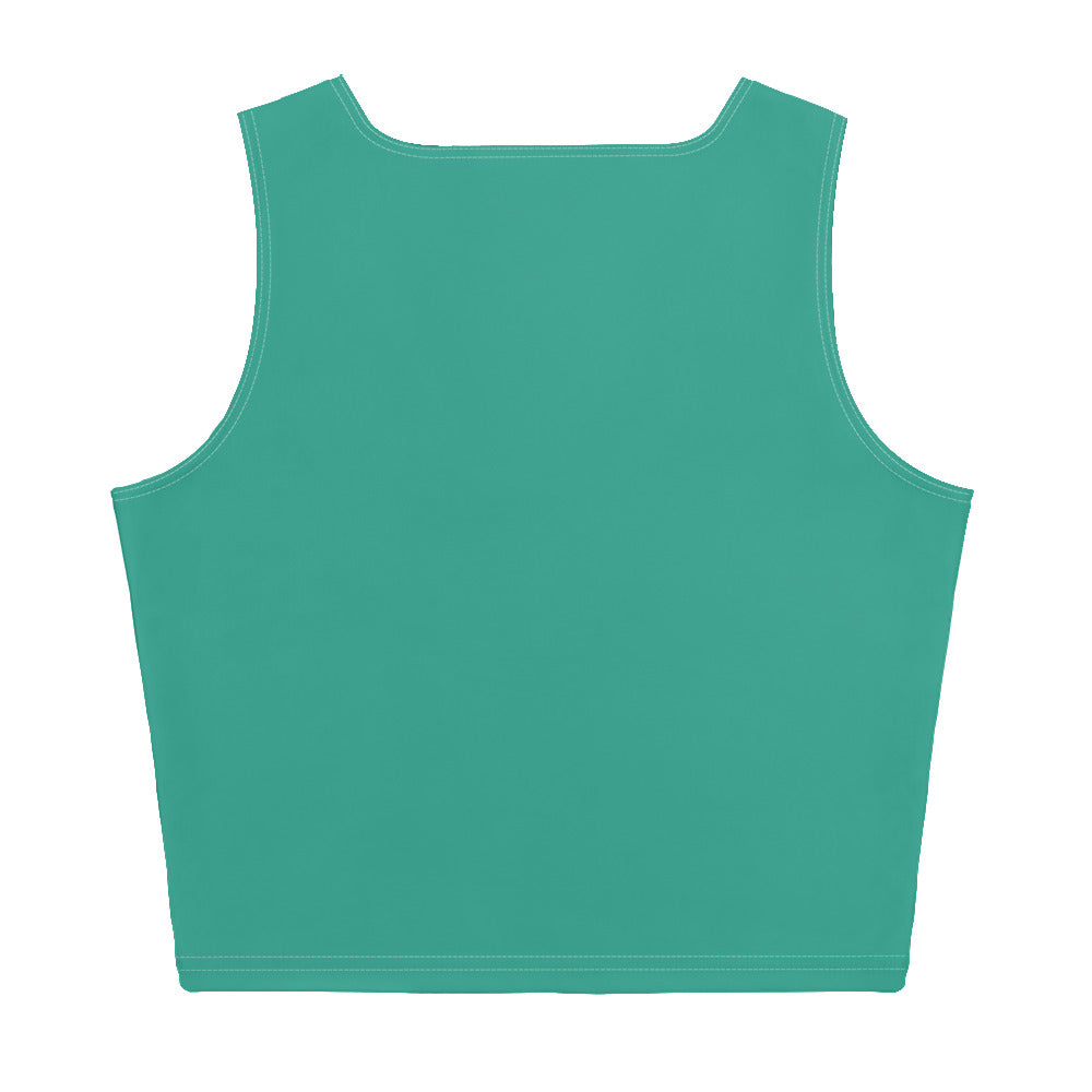 Dream Discipline Turquoise Cropped Tank Top