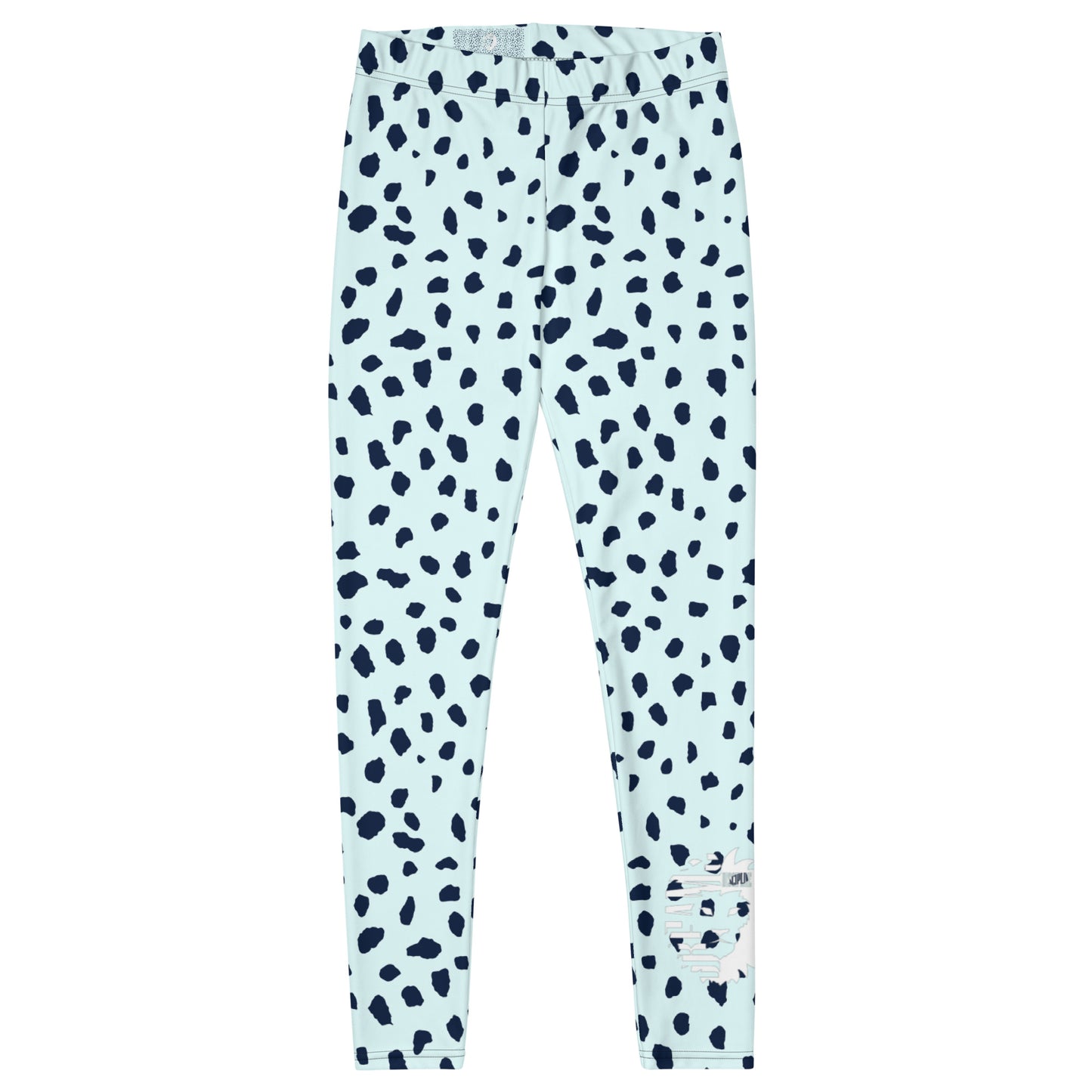 Dream Discipline Blue Polka Dot Leggings