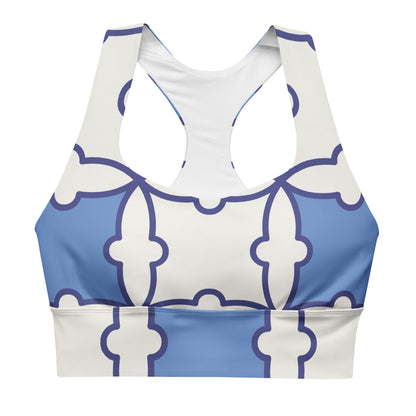 Dream Discipline Blue and White Sportsbra