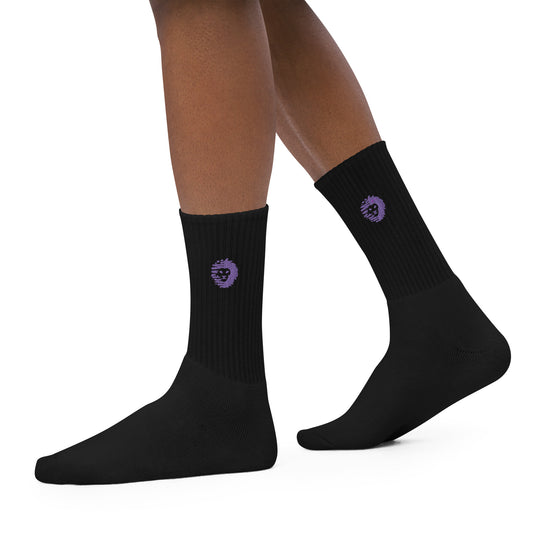 @Midnight Purple Logo Socks